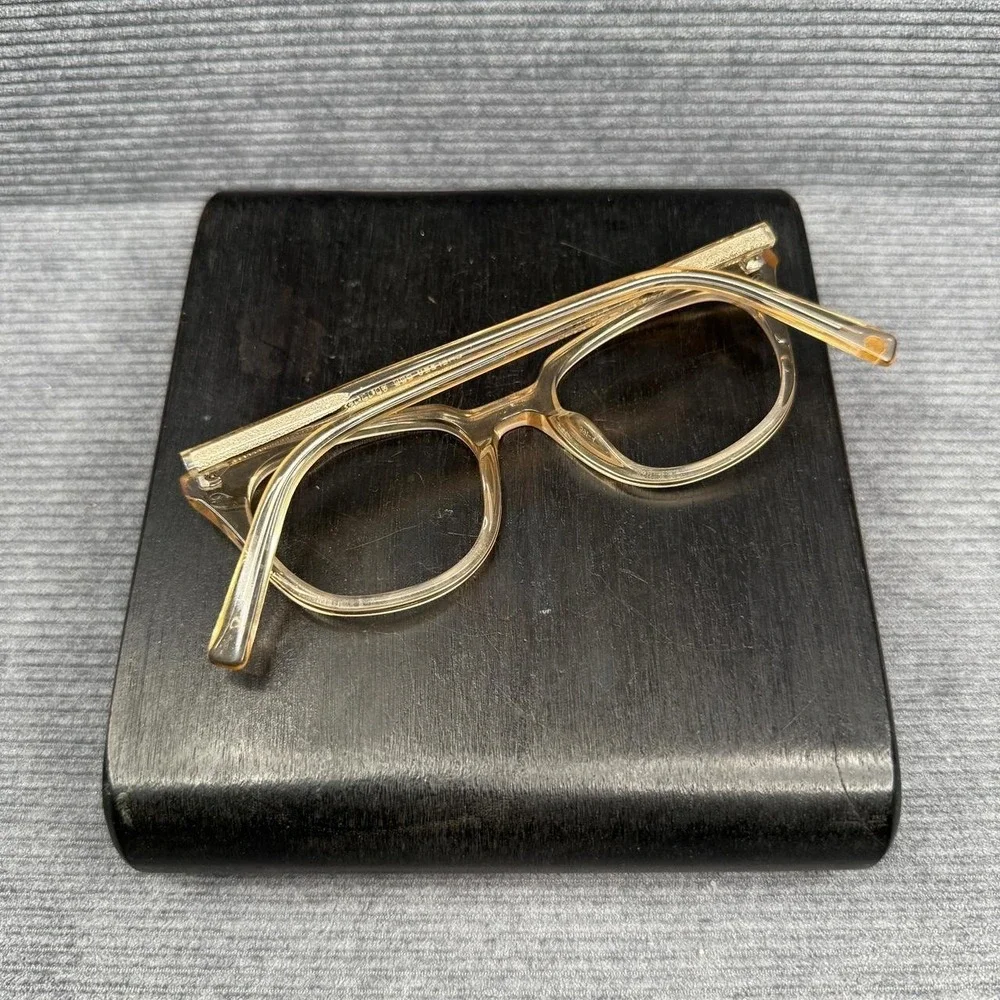 Warby Parker Chelsea 665 Eyeglasses Frames Crystal‎ Champagne Amber 48-19-145